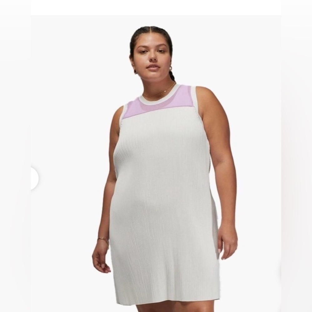Air Jordan 23 women’s Engineered Mini Dress Sz 2X white/purple/cream golf tennis